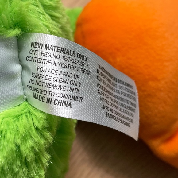 Fiesta Dart Frog Plush Colorful Stuffed Animal Big Glitter Eyes Large 21” Toy - Picture 7 of 8